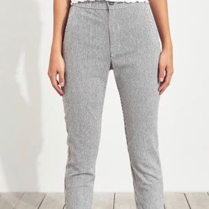 Women’s black and white striped hollister pants
